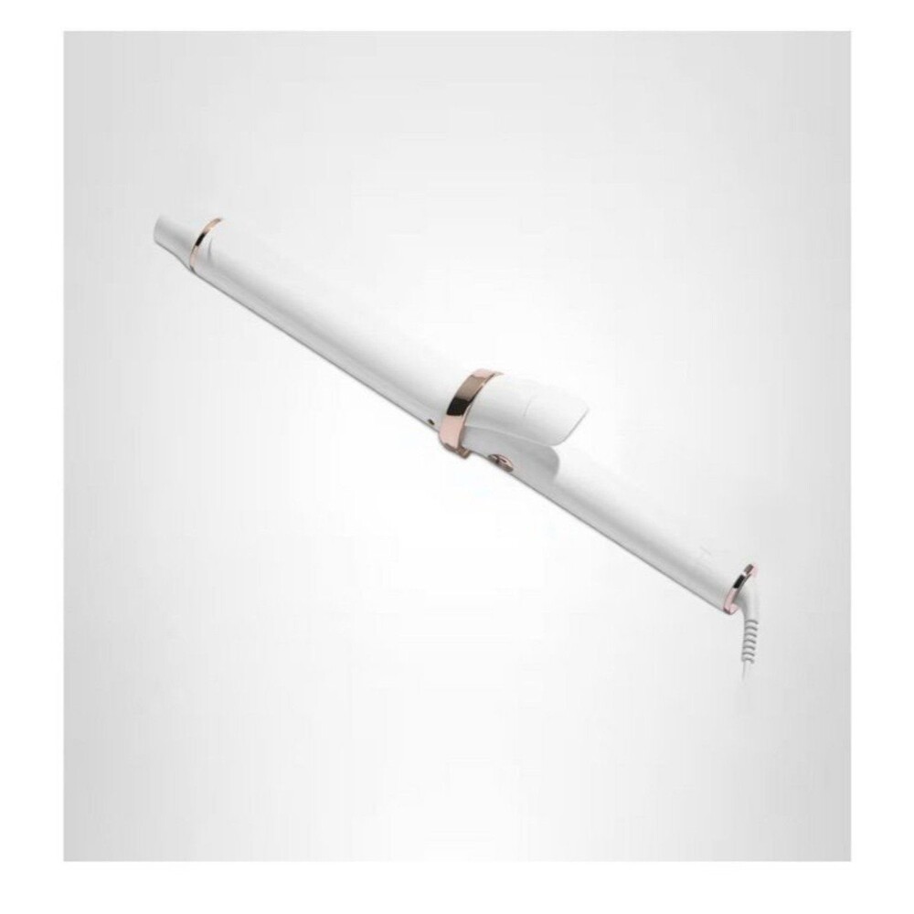 T3 - SinglePass Curl 1.25" Ceramic Long Barrel Curling and Wave Iron - White